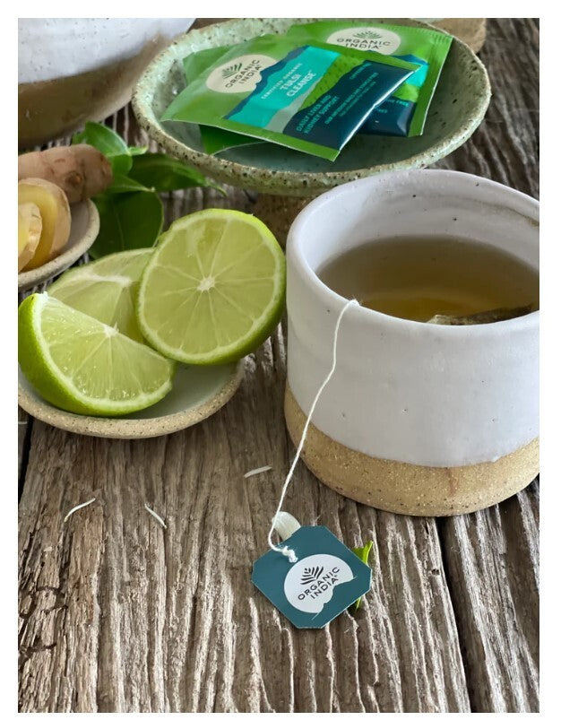 ORGANIC INDIA TEA TULSI CLEANSE 25 TEABAGS  Free Shipping